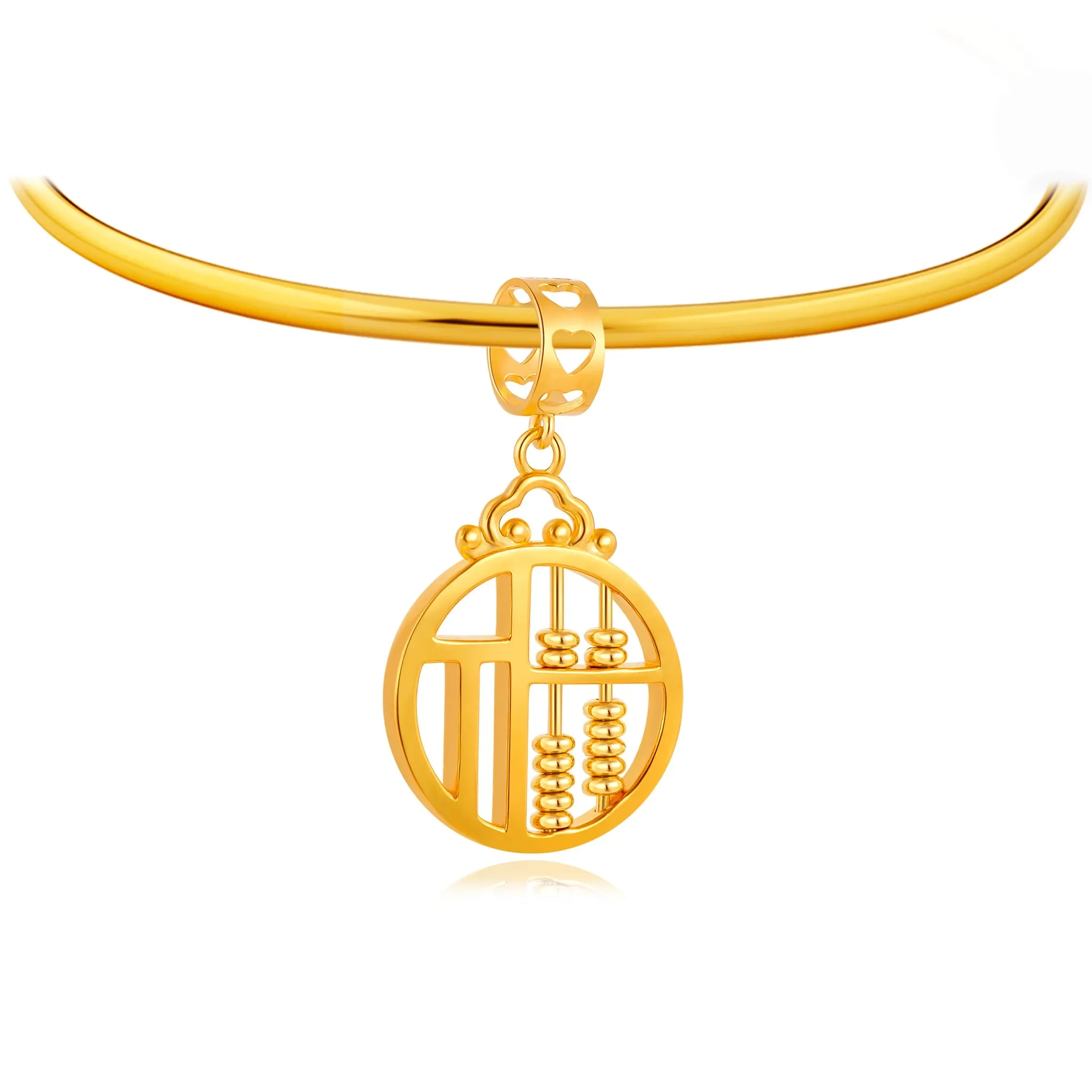 916 Gold Blessing Dime Charm