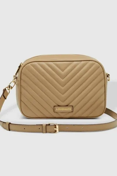 ANASTASIA QUILTED CROSSBODY BAG COFEE