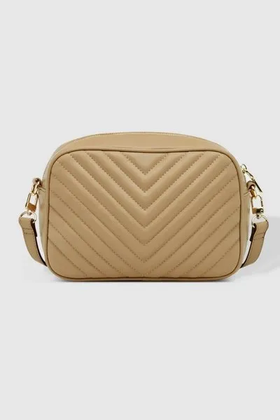 ANASTASIA QUILTED CROSSBODY BAG COFEE