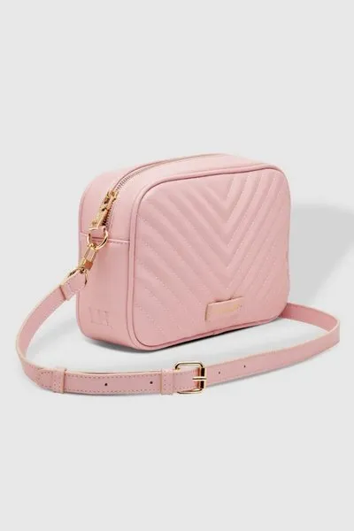ANASTASIA QUILTED CROSSBODY BAG PALE PINK