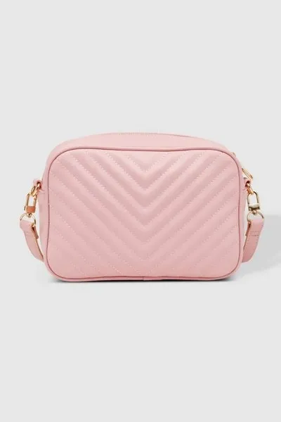 ANASTASIA QUILTED CROSSBODY BAG PALE PINK