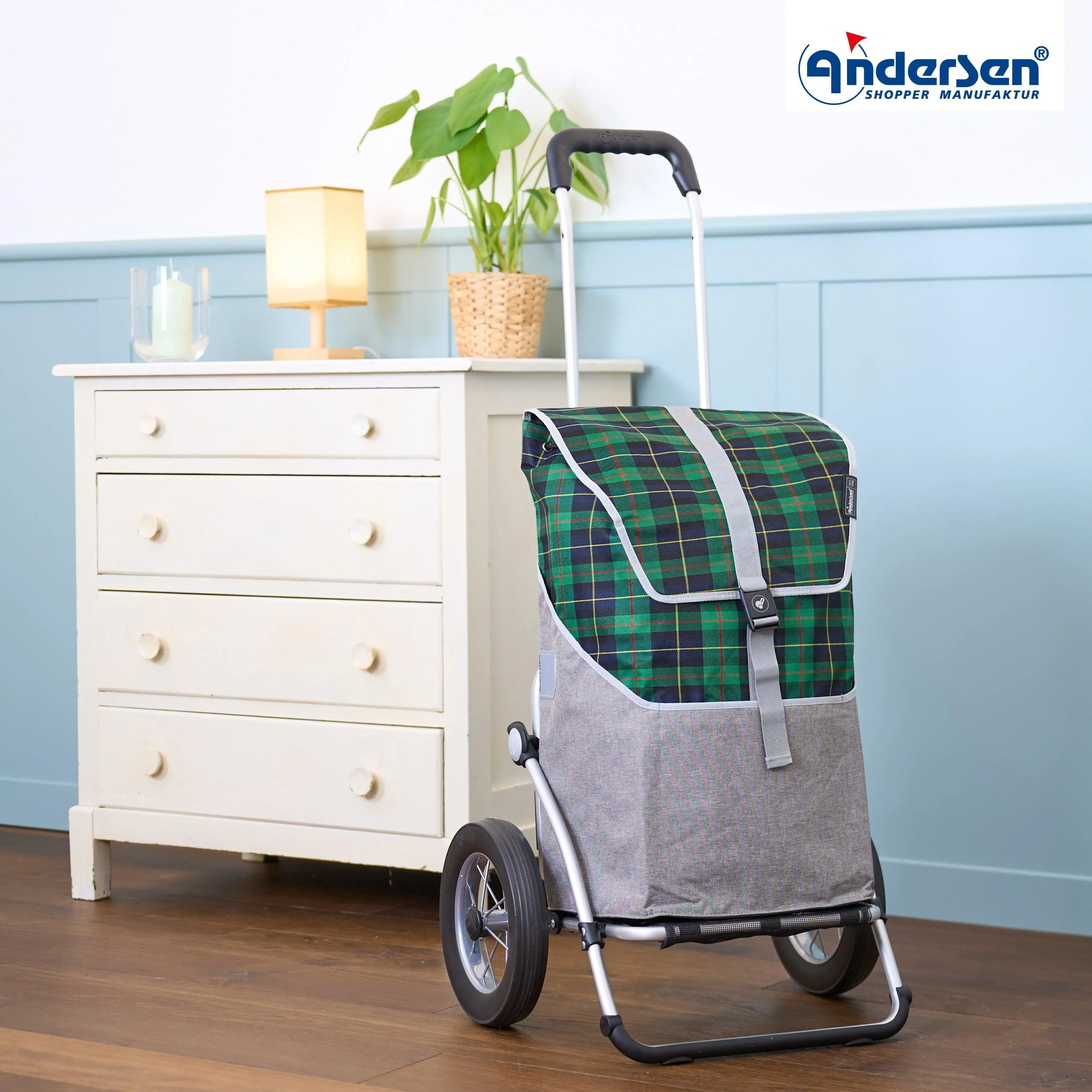Andersen-Shopper | Bike Trailer | Shopping Trolley | Royal Frame | Gese Bag