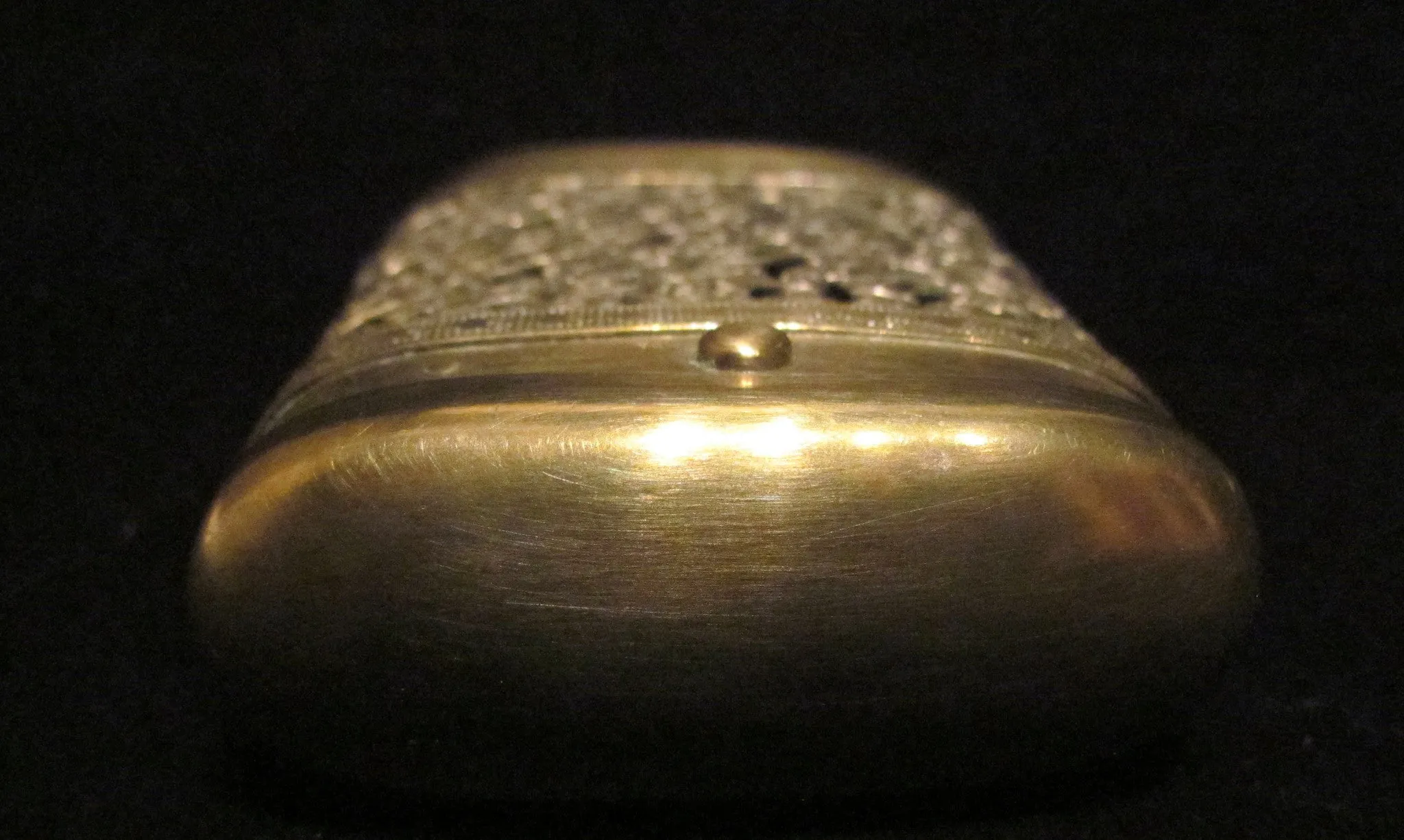 Antique Cigarette Case 1900s Gold Filigree Vesta Case Ornate Cigarette Holder EXTREMELY RARE