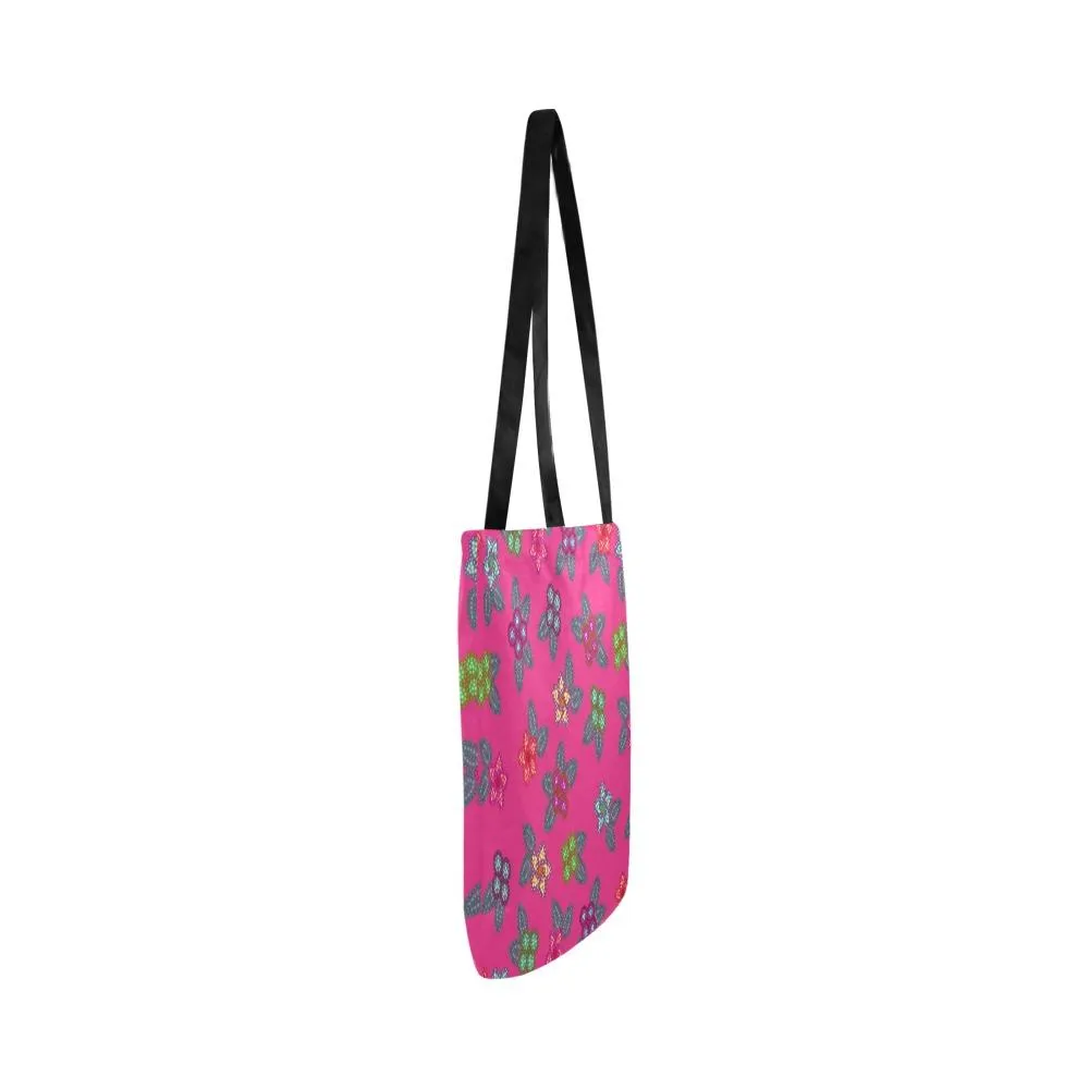 Berry Flowers Reusable Shopping Bag (Two sides)