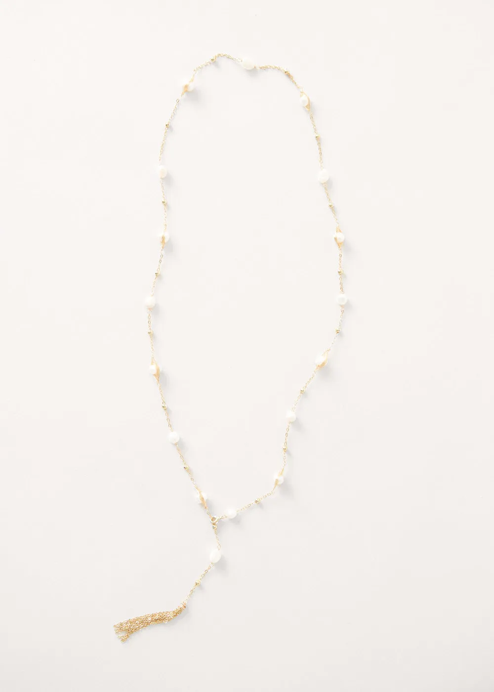 BIARRITZ PEARL TASSEL NECKLACE