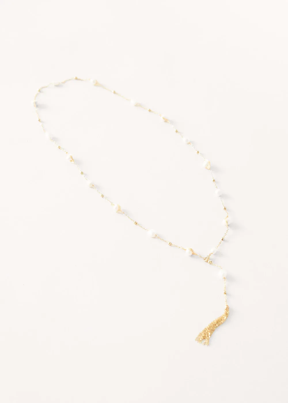 BIARRITZ PEARL TASSEL NECKLACE