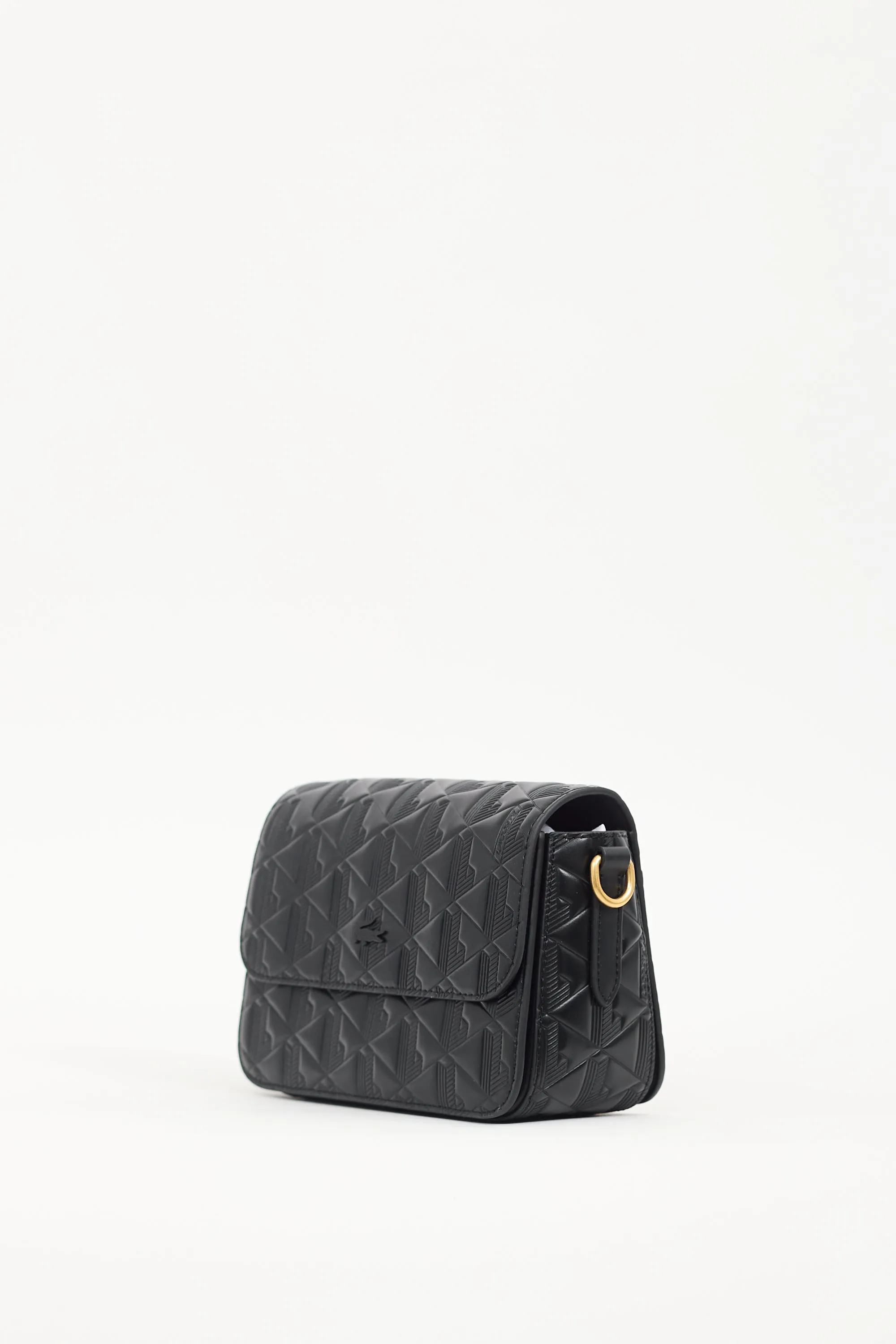 Black Embossed Leather Maheki Bag