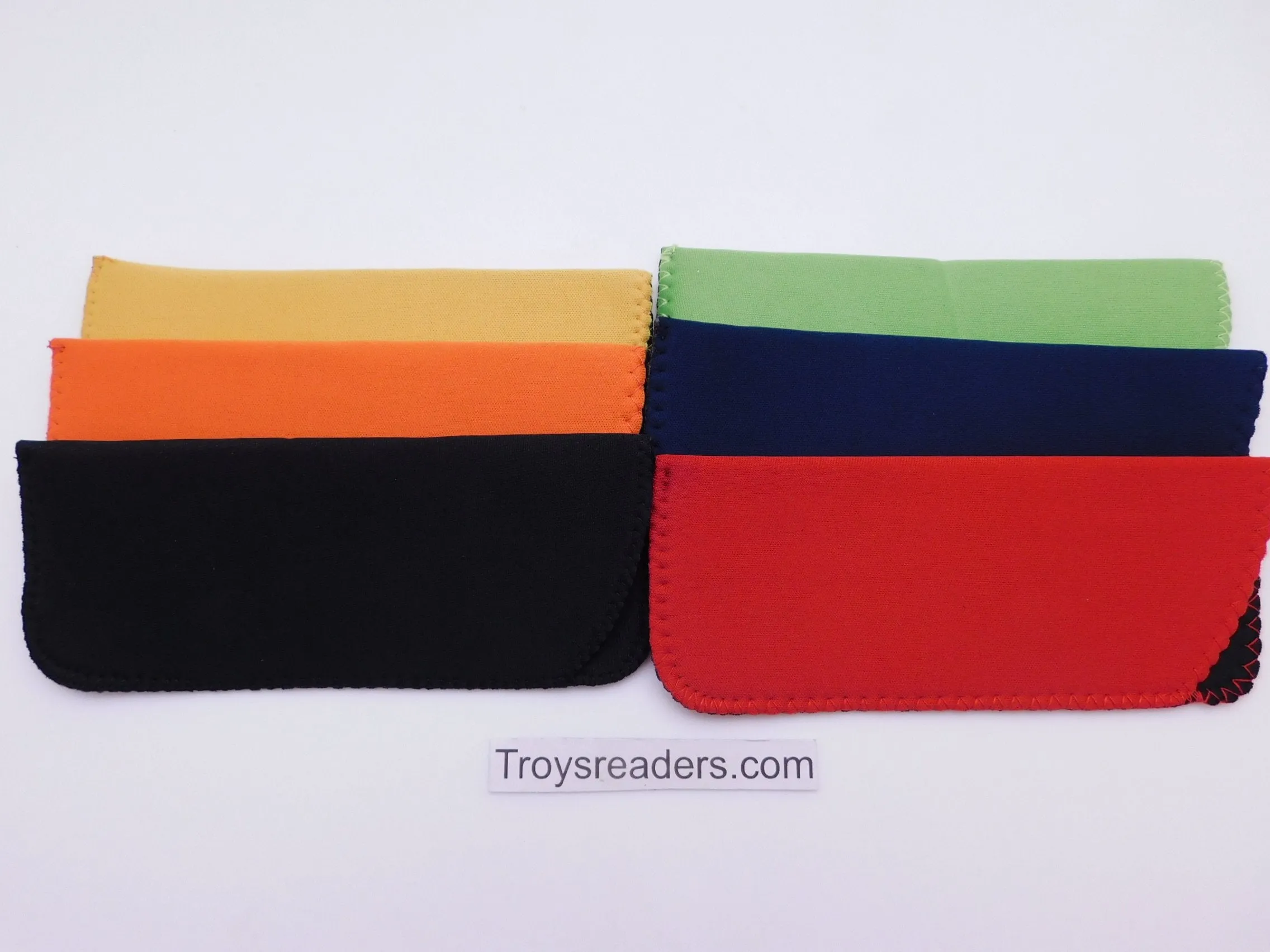 Black Neoprene Glasses Sleeve/Pouch in Six Colors