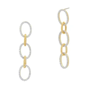 Bright Sky Chain Link Earrings