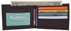 Brown Kids Slim Bifold Nylon Thin Kids Card ID Holder Wallet Gift