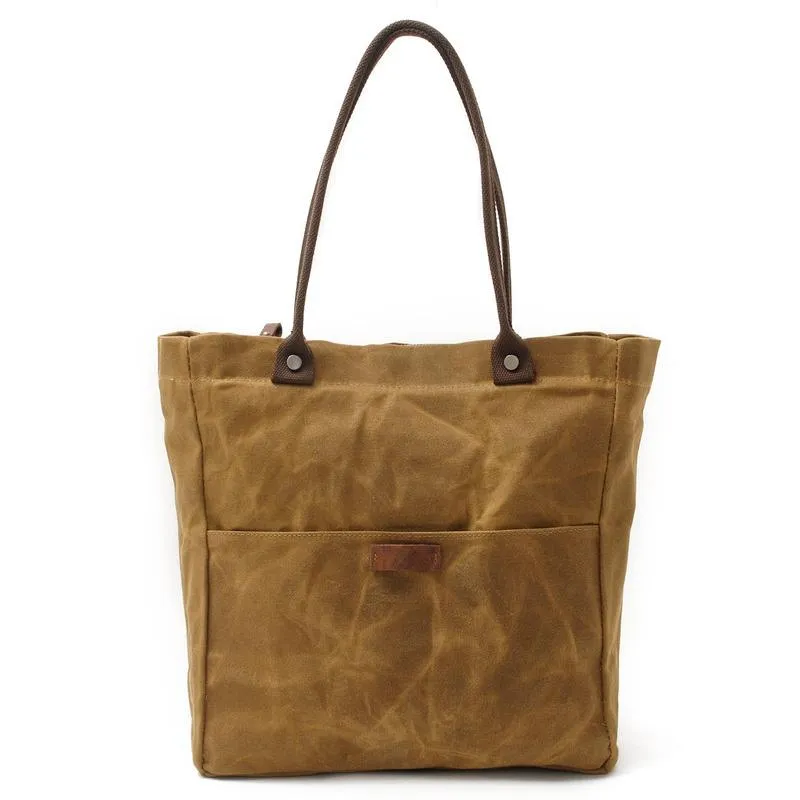 Casual Canvas Leather Black Ladies Mens Shopping Bag Tote Bag Shoulder Bag Tote Purse For Women
