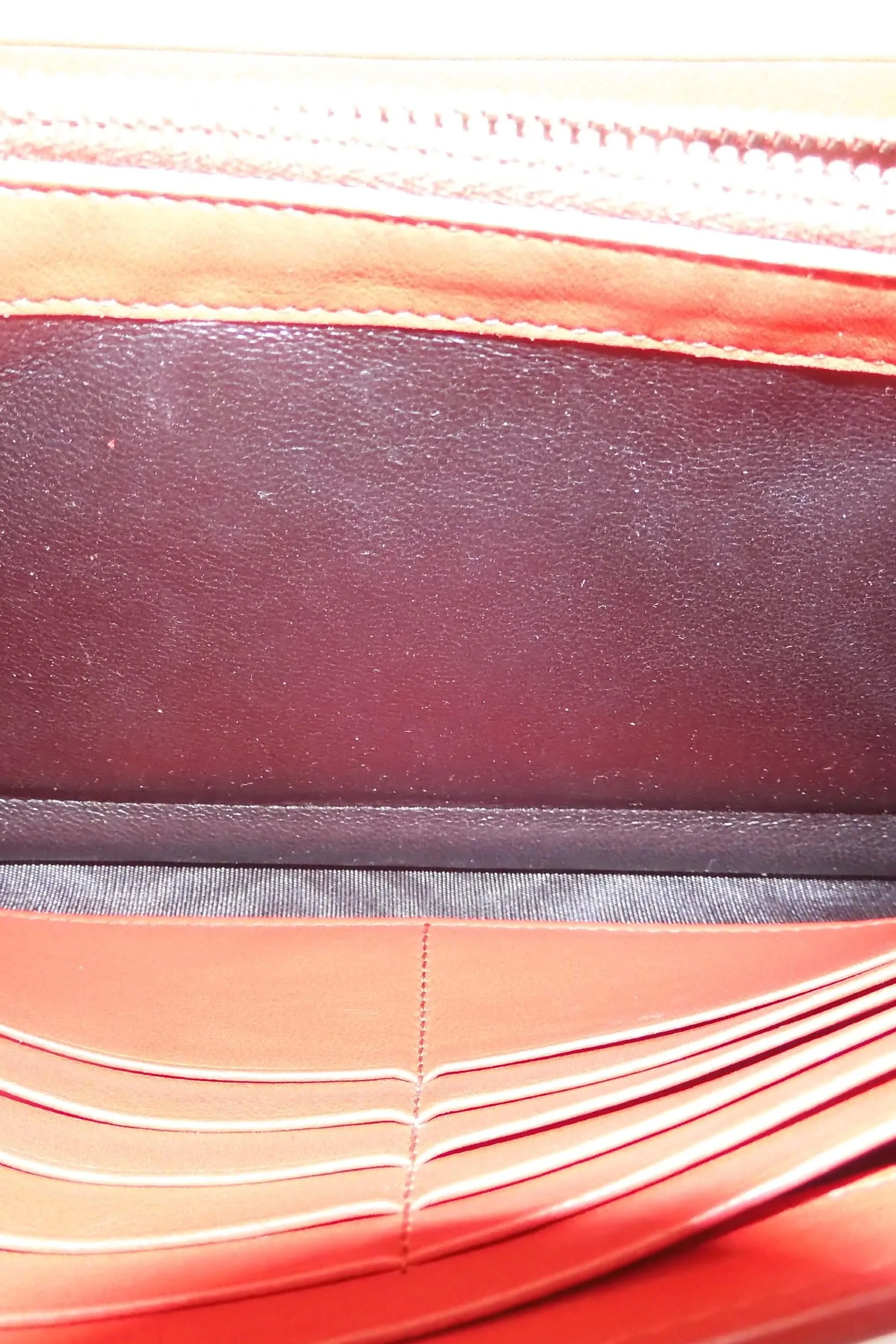 Classic Y Ligne Wallet On Chain Red