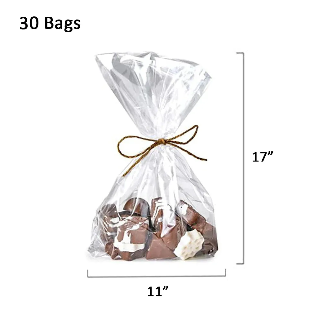 Clear Cellophane Bags 10pc