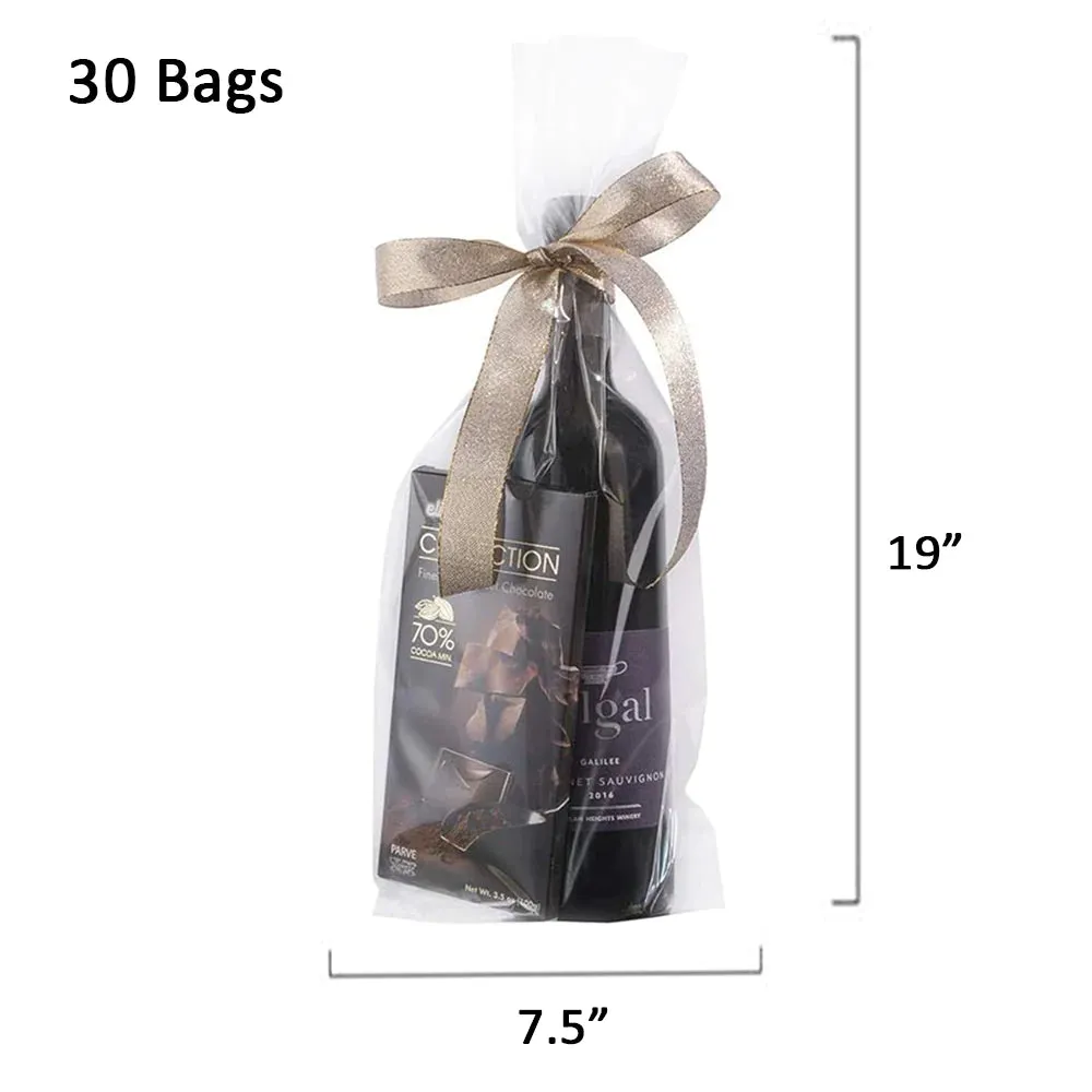 Clear Cellophane Bags 10pc