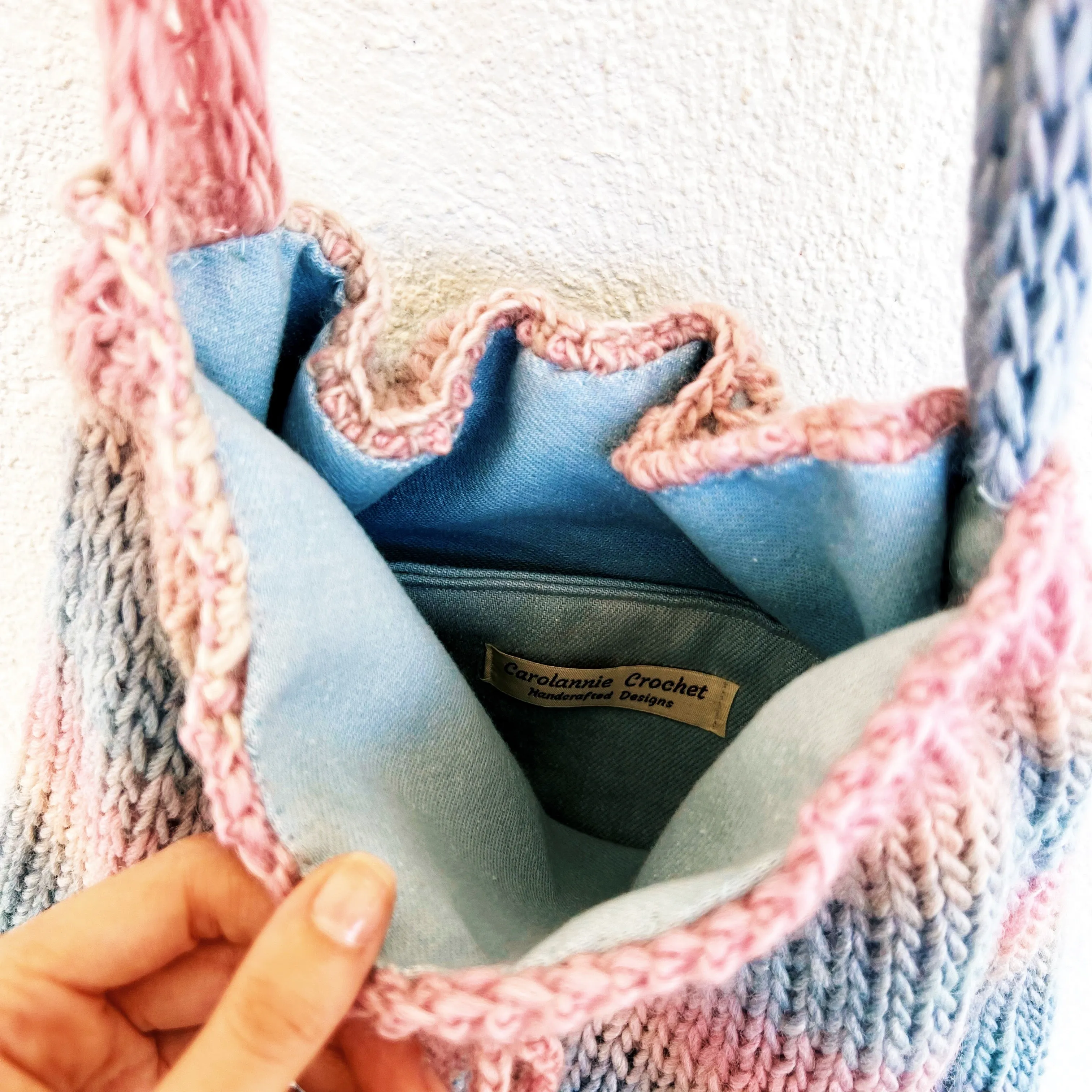 Cloudy Sunset Crossbody Bag by Carolannie Crochet