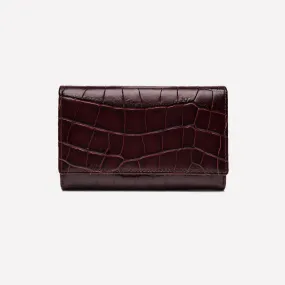 Croco Midi Flap-Over Purse