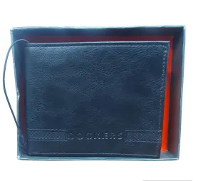 DOCKERS MENS BIFOLD HANDCRAFTED WALLET IN BLACK IN DOCKERS GIFT BOX