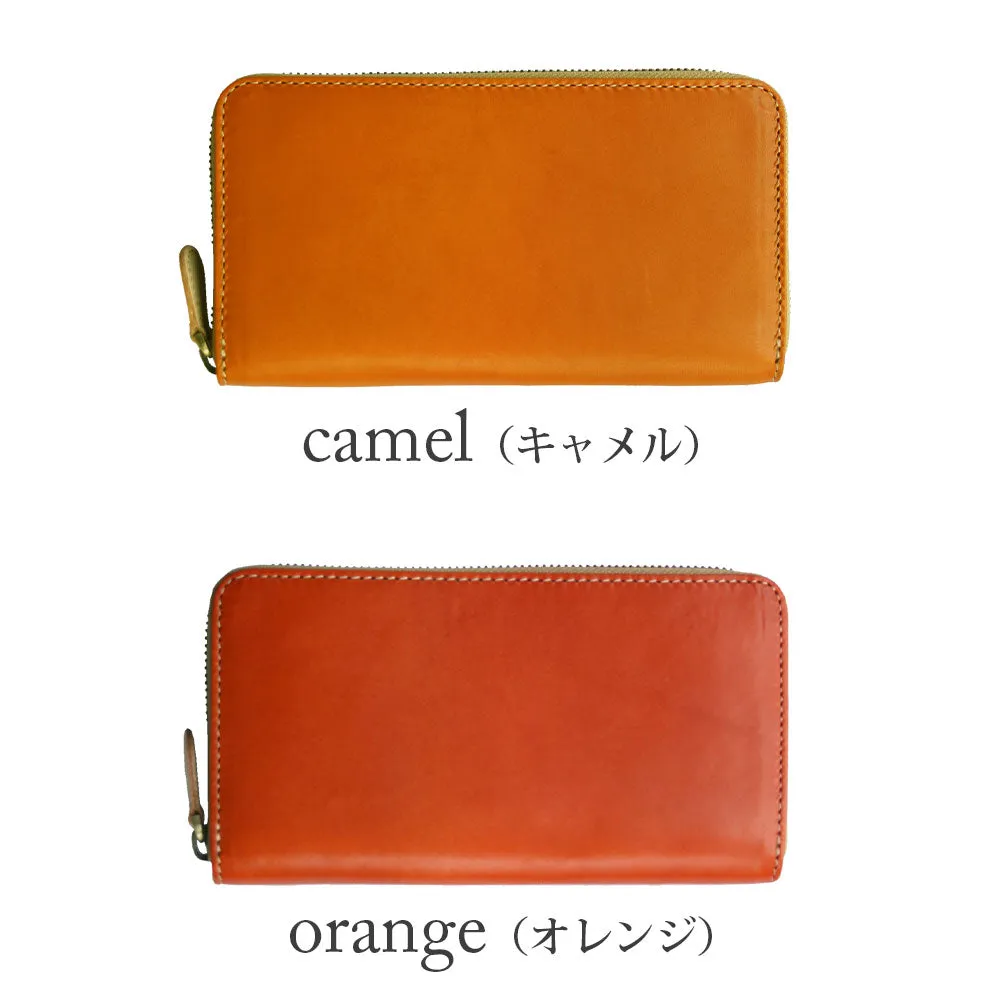 High Quality Tochigi Leather Long Wallet, Handmade in Japan