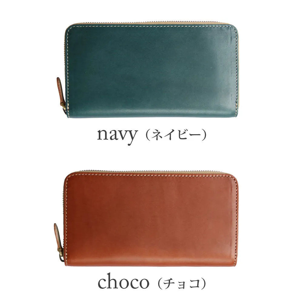 High Quality Tochigi Leather Long Wallet, Handmade in Japan