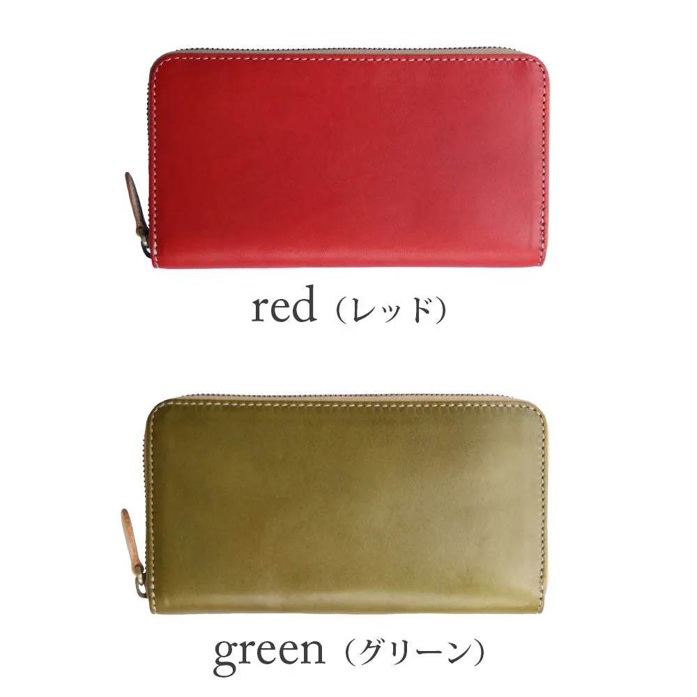 High Quality Tochigi Leather Long Wallet, Handmade in Japan