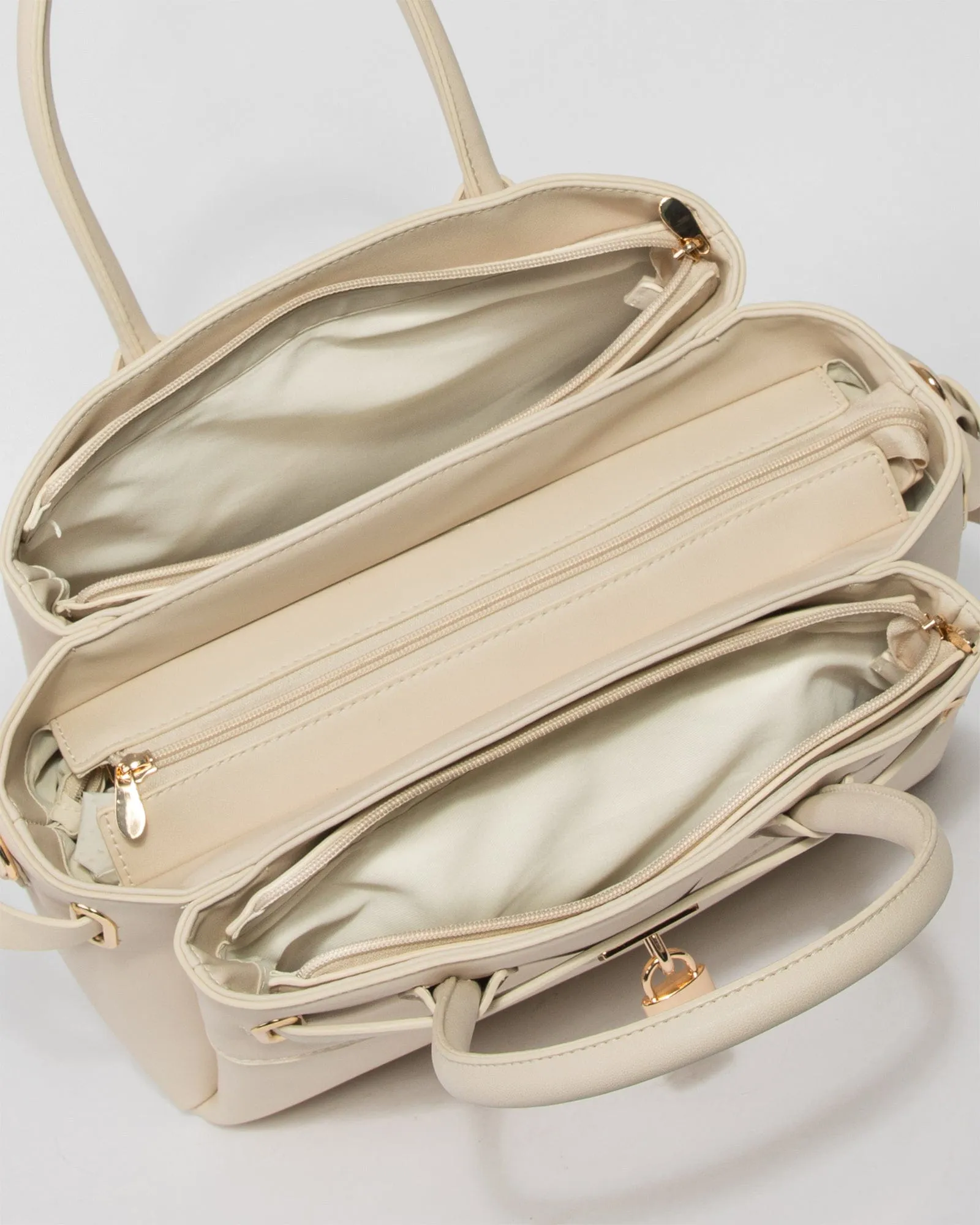 Ivory Elora Tie Tassel Tote Bag