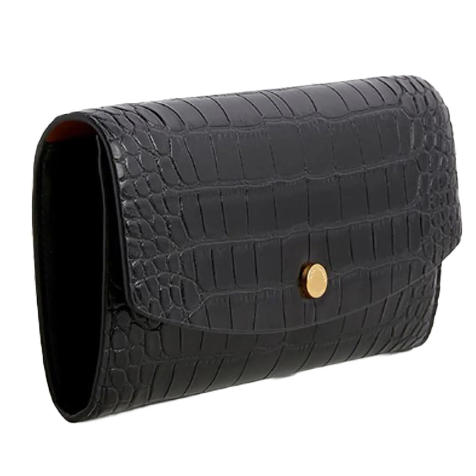 Jasper Conran Amber Large Flap Over Faux Croc Purses