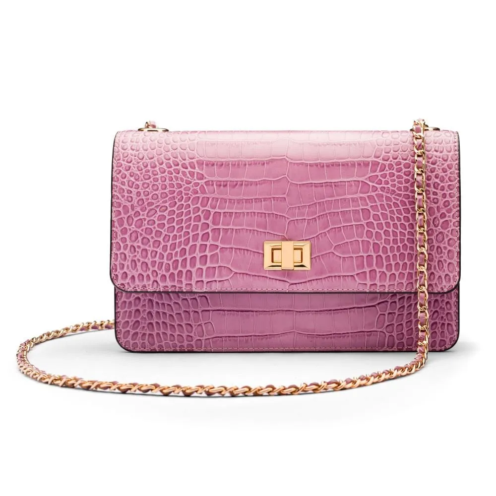 Julia Bag - Lilac Croc