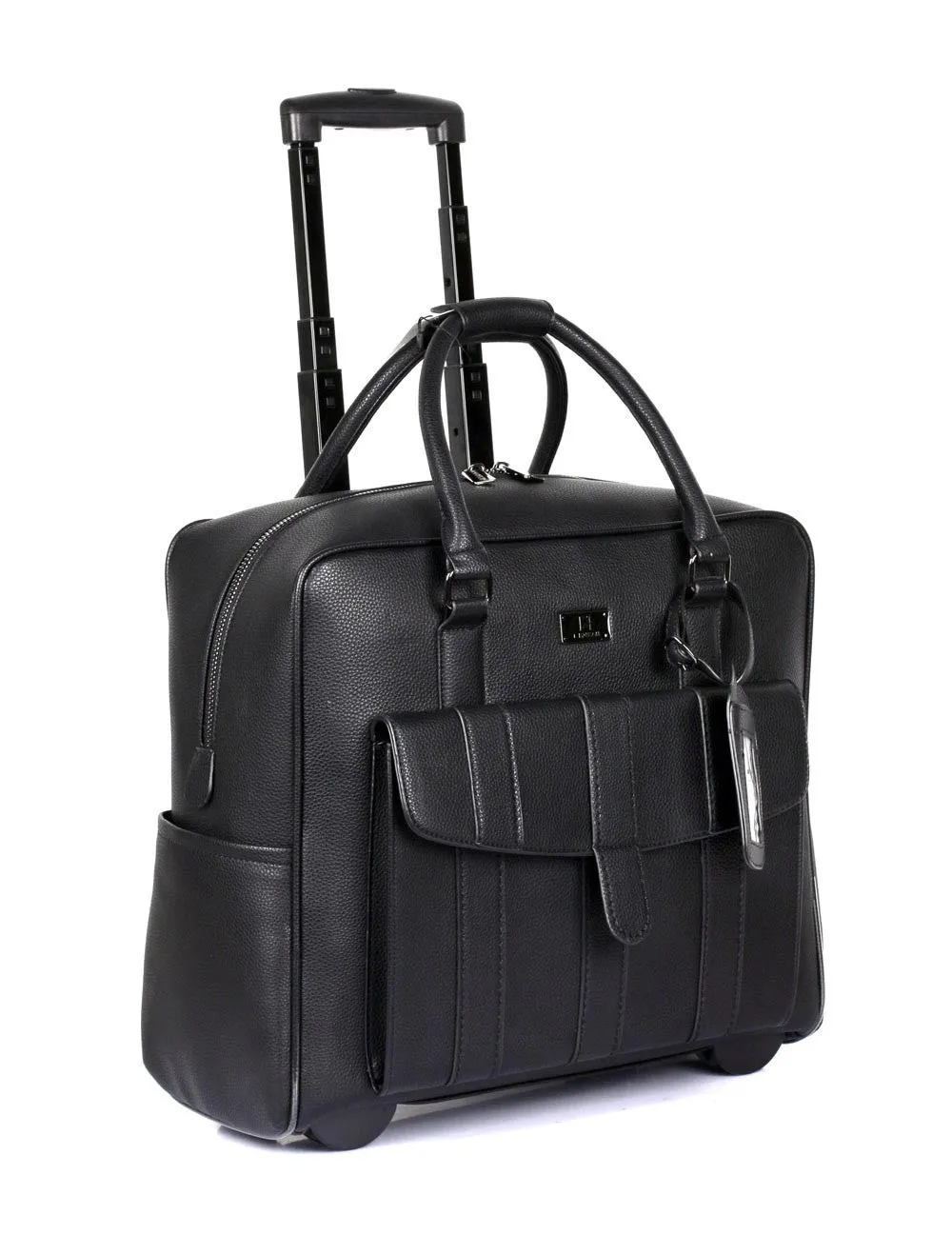 Karla Hanson Travel Rolling Carry-on Luggage Black