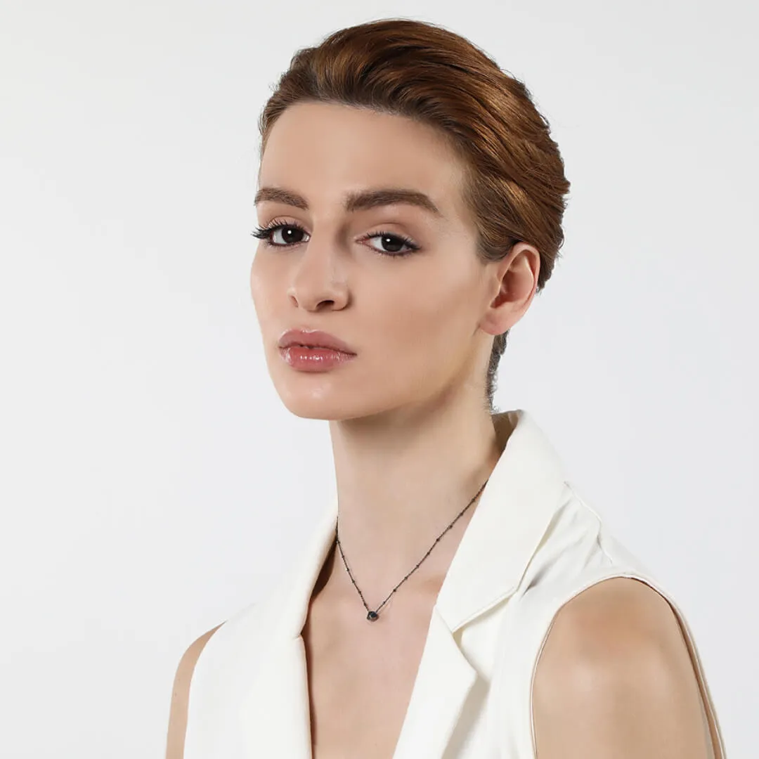 Little Desire - necklace - sterling silver 925 - dark rhodium