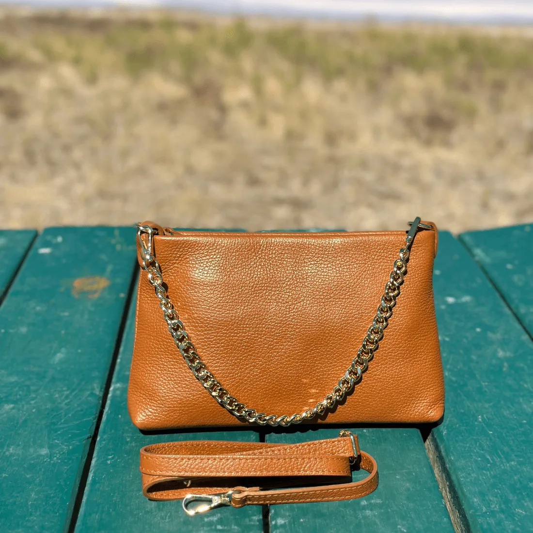 Lucia Leather Cross body bag