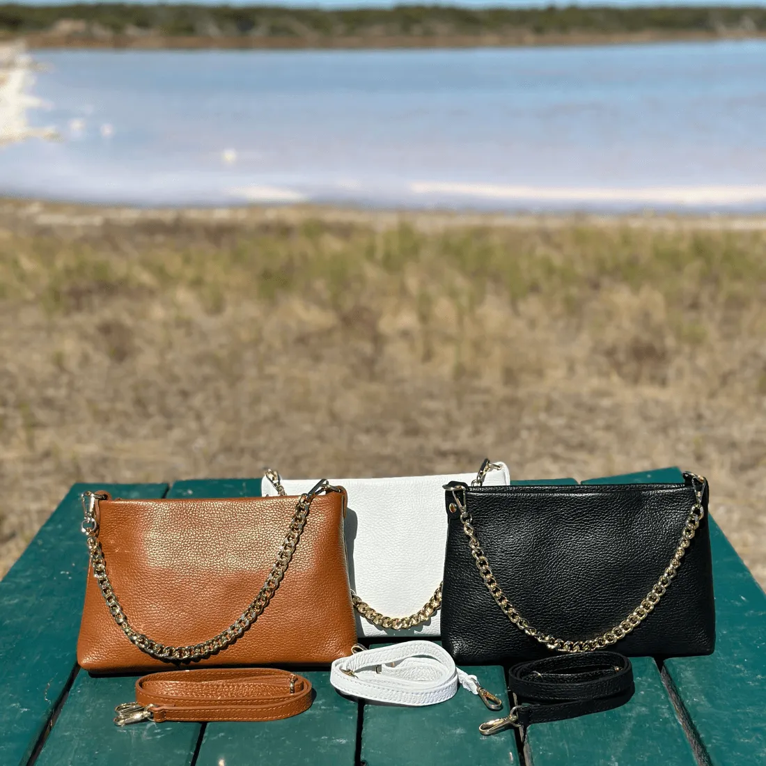 Lucia Leather Cross body bag