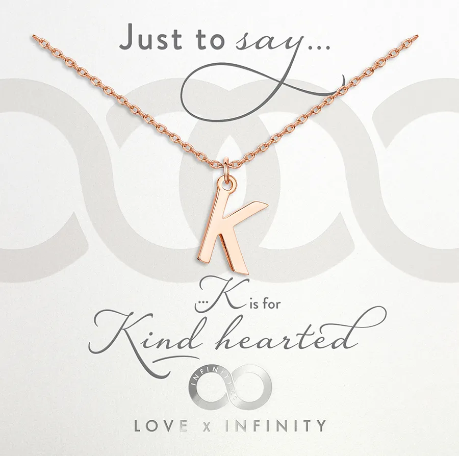 LXI Alphabet Pendant 'K'