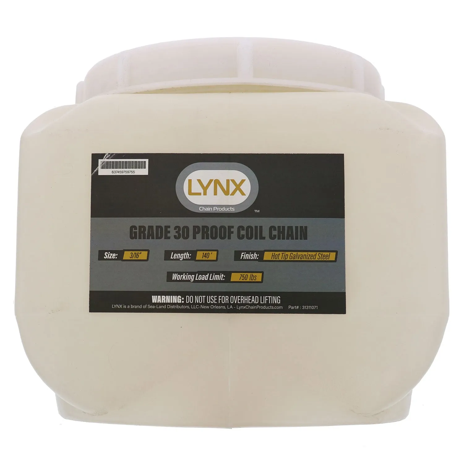 Lynx Grade 30 Hot Dip Galvanized Chain