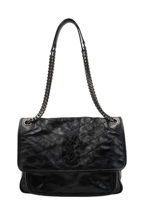 Medium Niki Crinkle Black