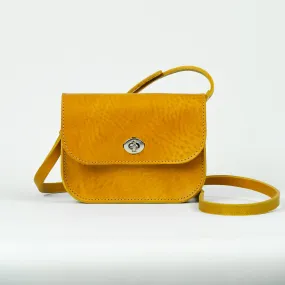 Missouri Mustard Yellow Leather Shoulder Bag