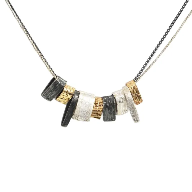 Multi Element Textured Necklace