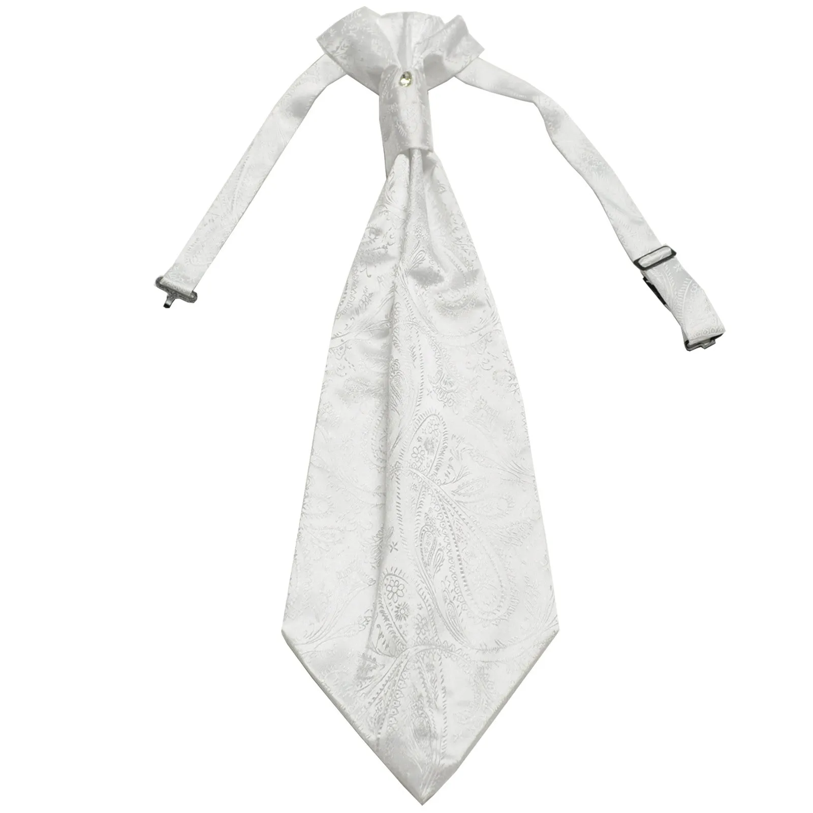 New 100% Polyester Men's Paisley Ascot Cravat Only Wedding Prom formal