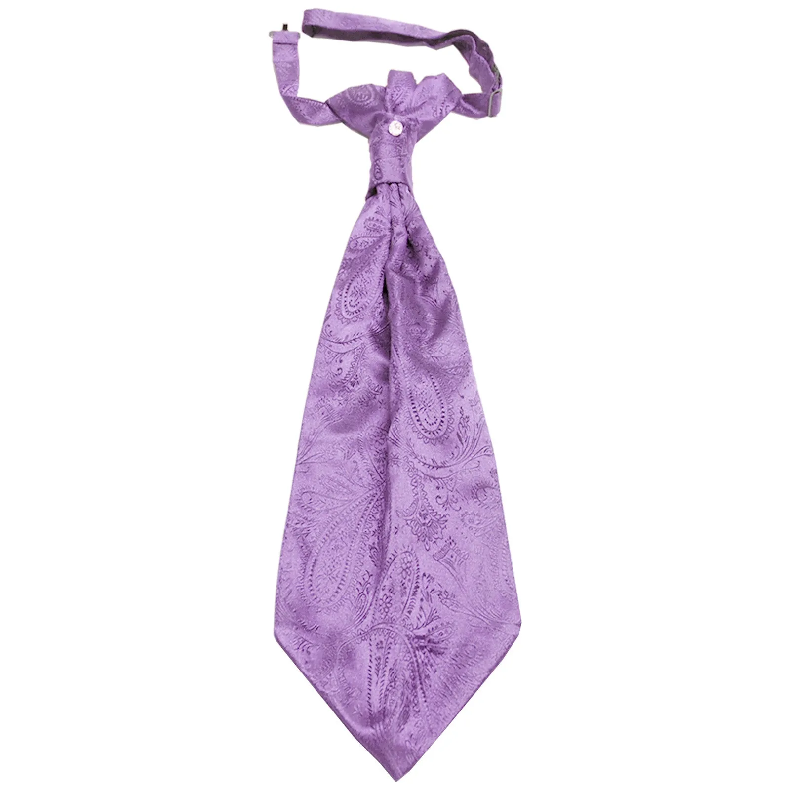 New 100% Polyester Men's Paisley Ascot Cravat Only Wedding Prom formal