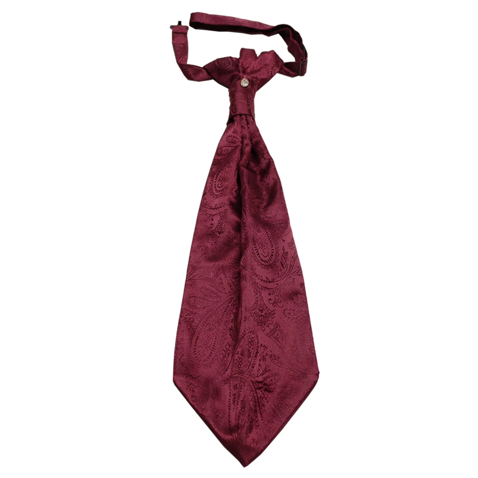 New 100% Polyester Men's Paisley Ascot Cravat Only Wedding Prom formal