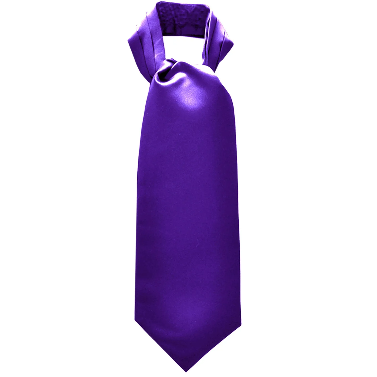New Men's 100% Polyester solid Ascot Cravat Only Wedding Prom
