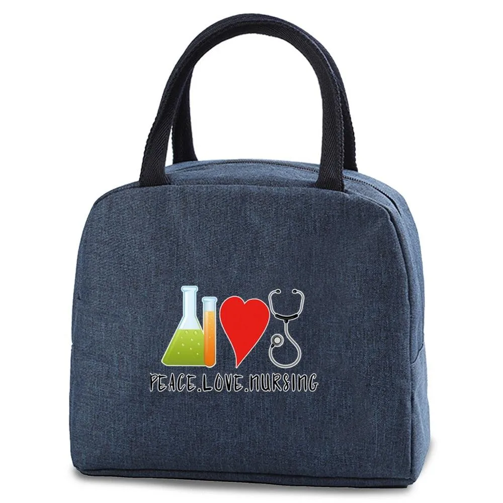 Nurse Functional Cooler Lunch Box Portable Insulated Lunch Bags Thermal Picnic Travel Food Storage Pouch New Handbag Nurse Gifts