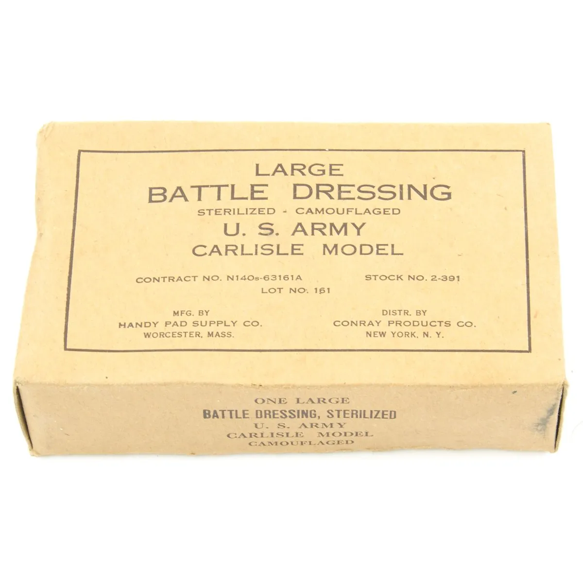 Original U.S. WWII U. S. Navy First Aid Medical Corpsman Medical Bandage Kit with Bag