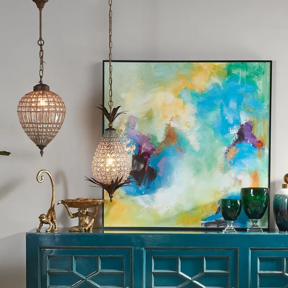 Picasso Hanging Lamp in Brass