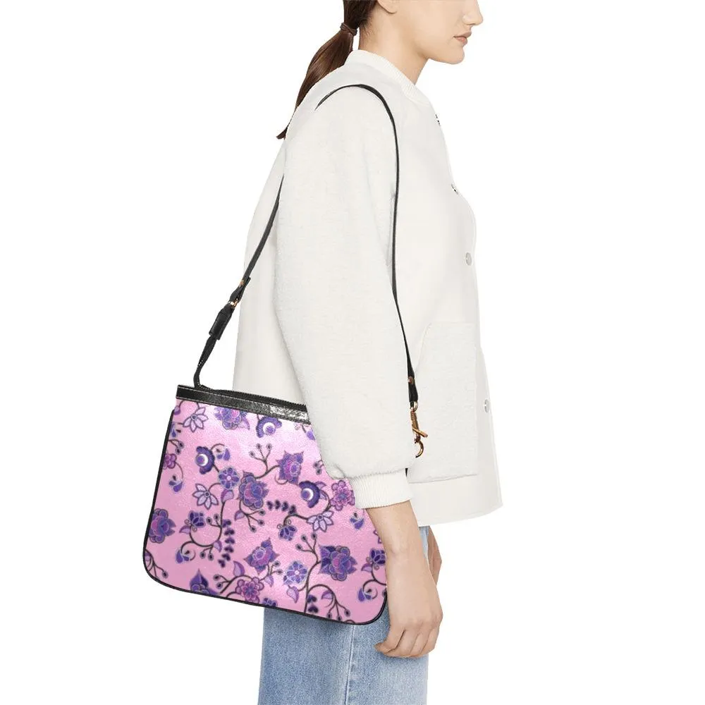 Purple Floral Amour Small Shoulder Bag
