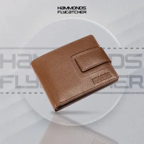RFID Protected Bi-Fold Leather Wallet for Men - 6 Card Slots - Snap Button Closure - Gift for Men