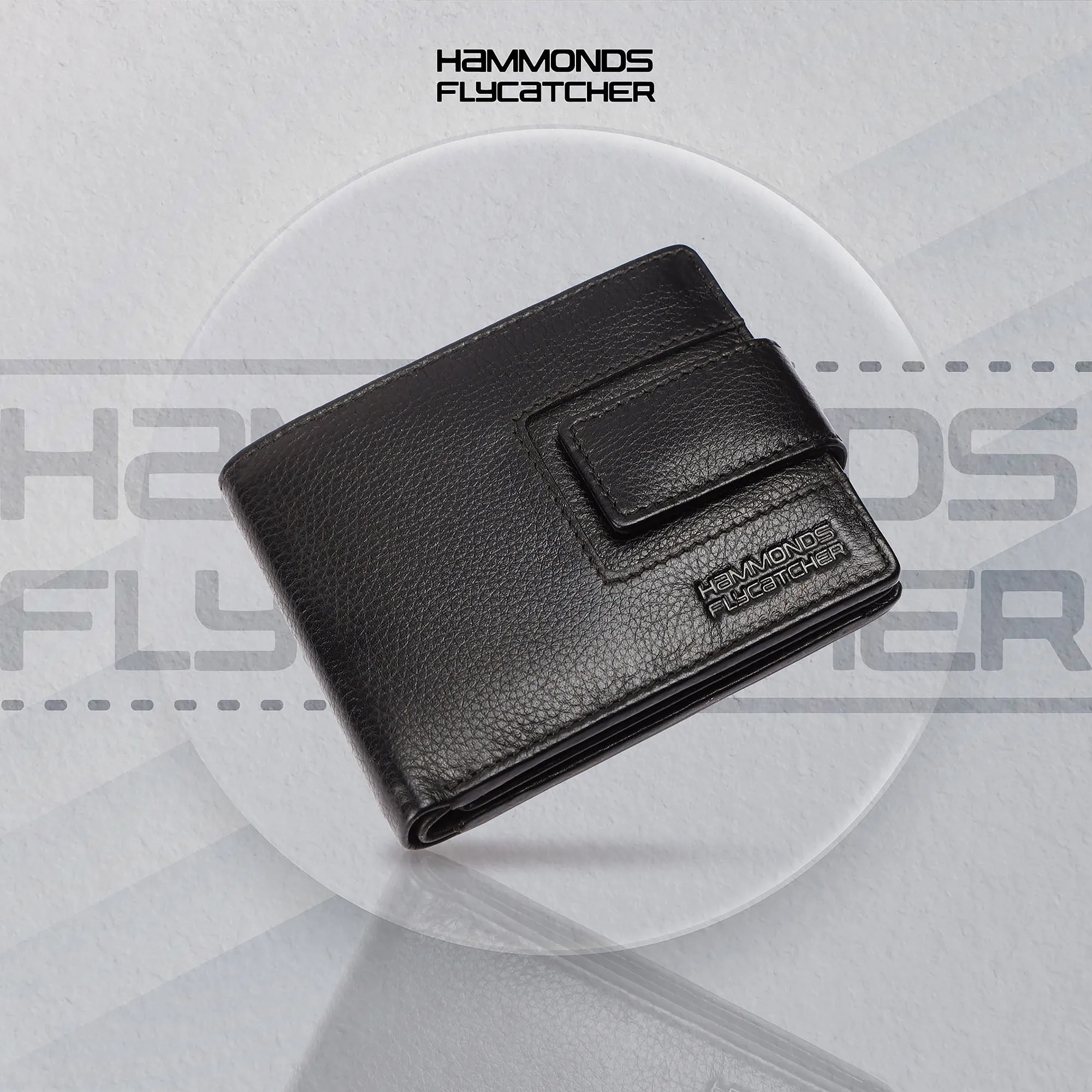 RFID Protected Bi-Fold Leather Wallet for Men - 6 Card Slots - Snap Button Closure - Gift for Men
