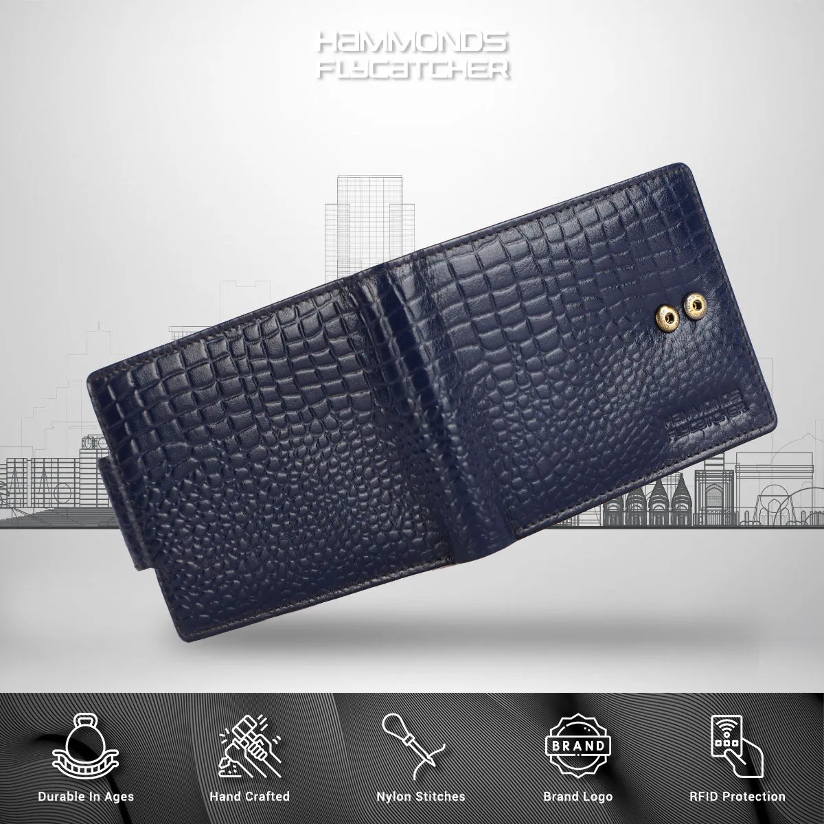 RFID Protected Genuine Leather Wallet for Mens - 7 Card Slots, Zipper Coin Pocket - Gift for Him on Any Occasion