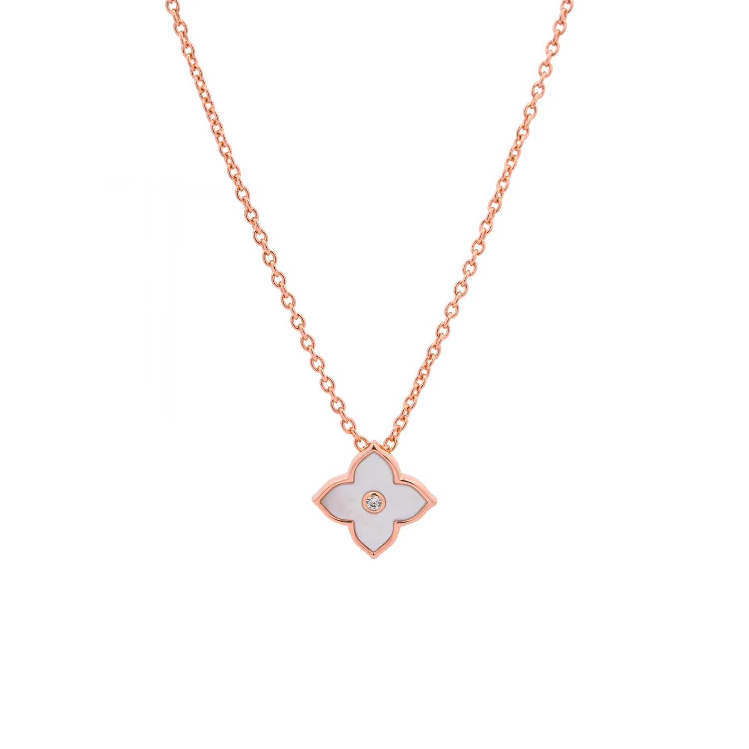 Rose Gold Casablanca Marguerite Necklace
