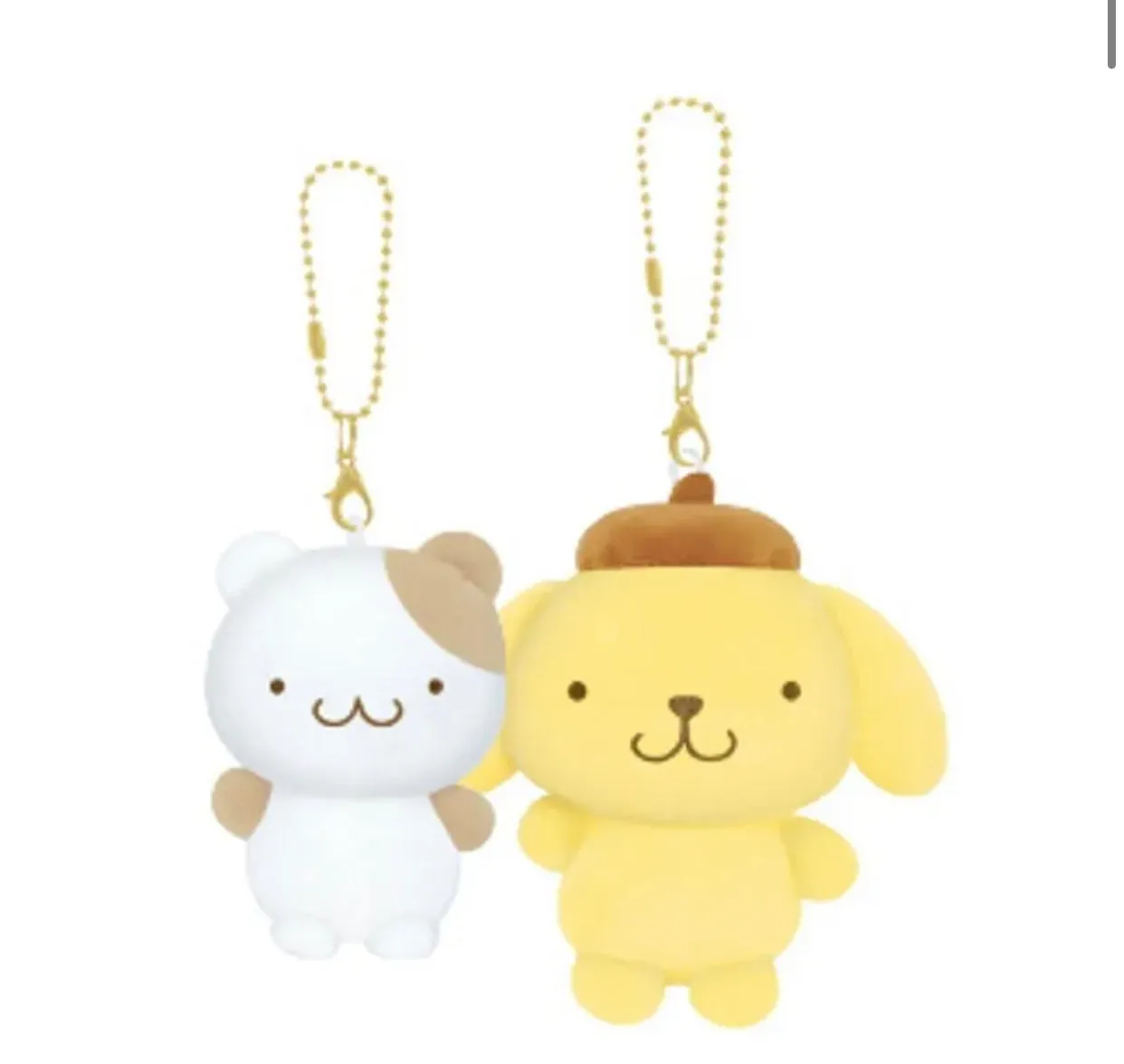 Sanrio Characters Pair Mini Plushie Mascot Strap