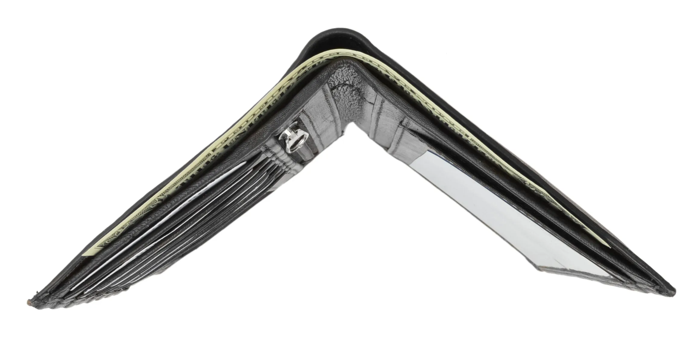 Slim Leather ID/Credit Card Holder Long Wallet with RFID Blocking